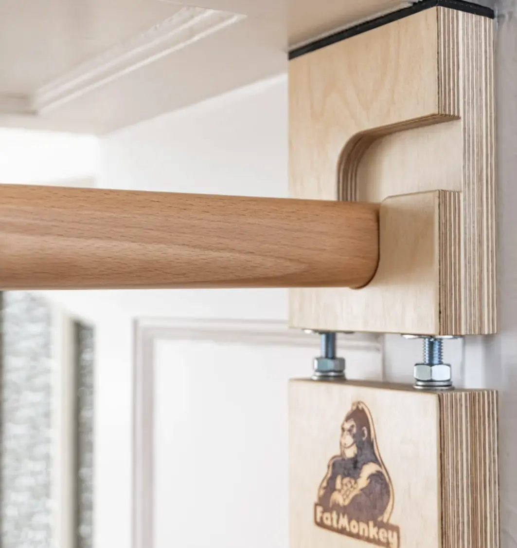 Detail view of the FatMonkey wall bars