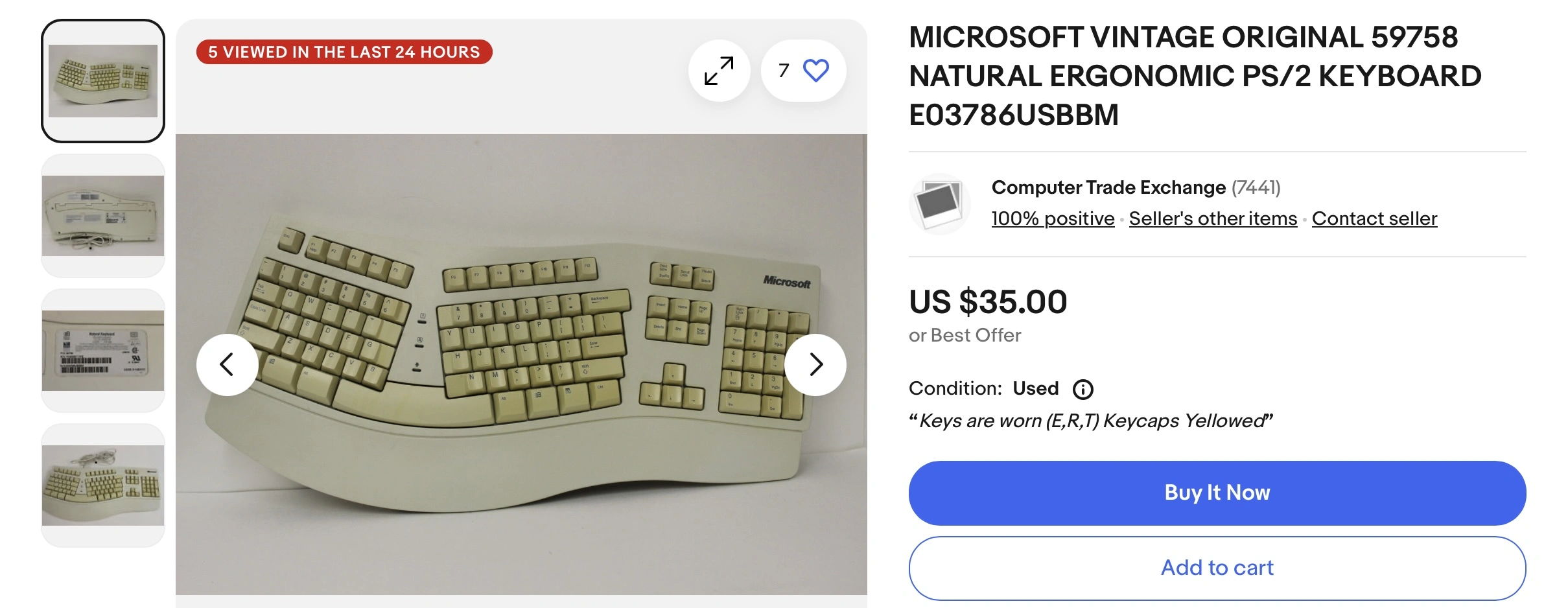 Original Microsoft Ergonomic Keyboard